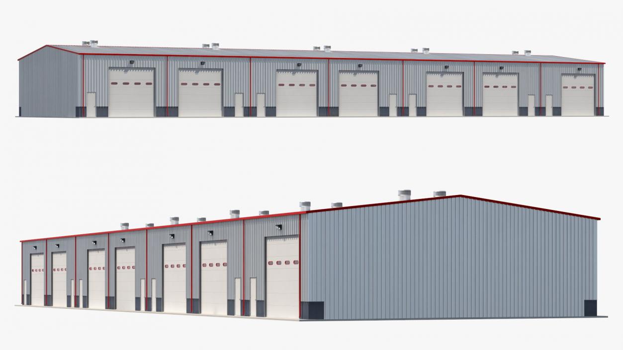 3D model Warehouse Building 4