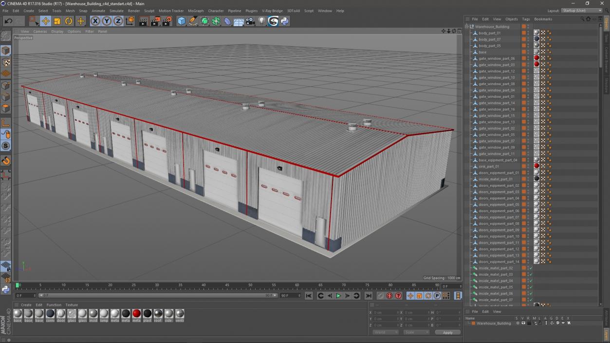 3D model Warehouse Building 4