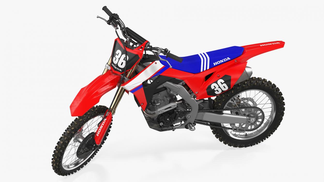 Motocross Bike Honda CRF250R 2018 Rigged 2 3D