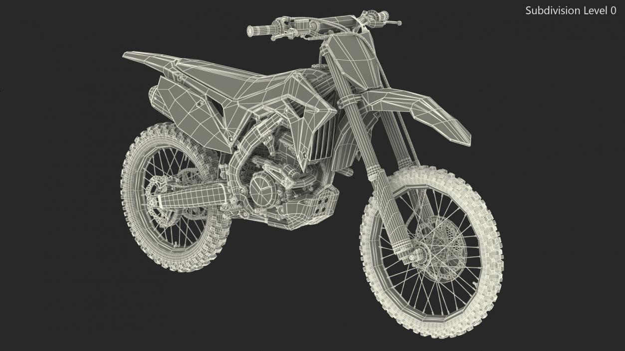 Motocross Bike Honda CRF250R 2018 Rigged 2 3D