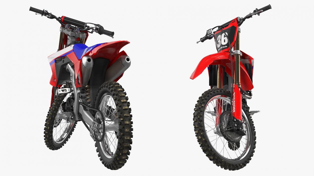 Motocross Bike Honda CRF250R 2018 Rigged 2 3D