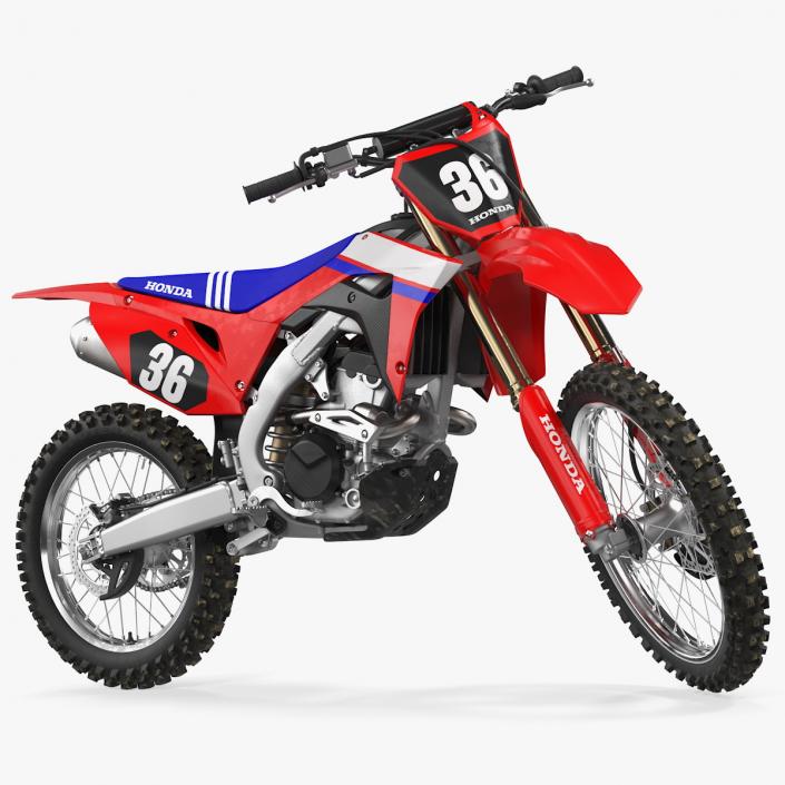 Motocross Bike Honda CRF250R 2018 Rigged 2 3D