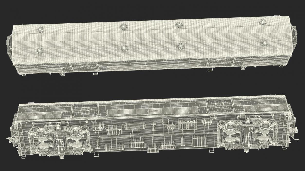 3D Amtrak Baggage Car model