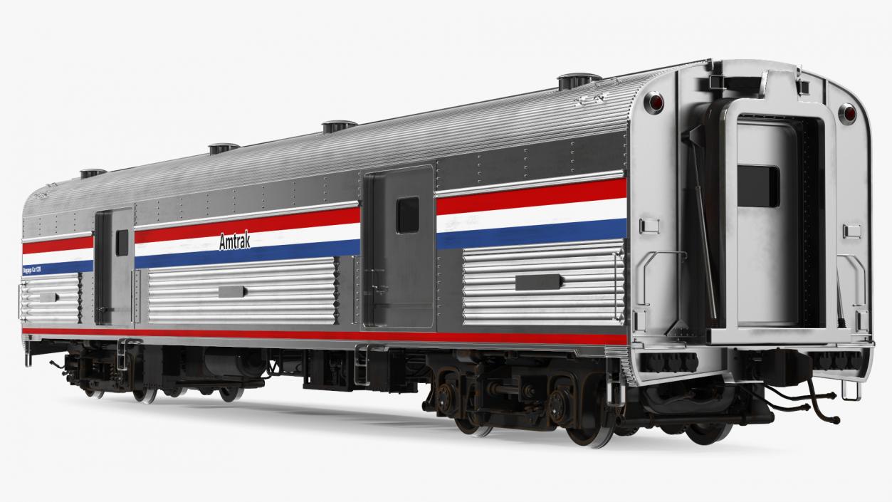 3D Amtrak Baggage Car model