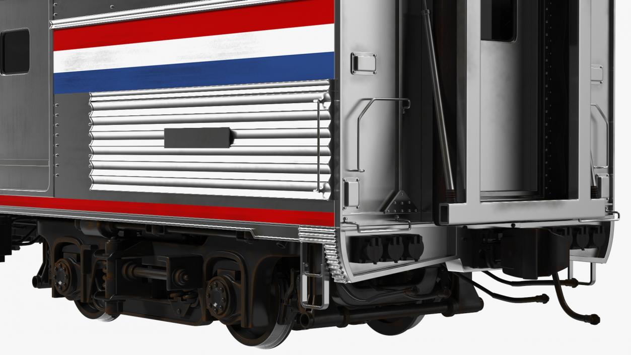 3D Amtrak Baggage Car model