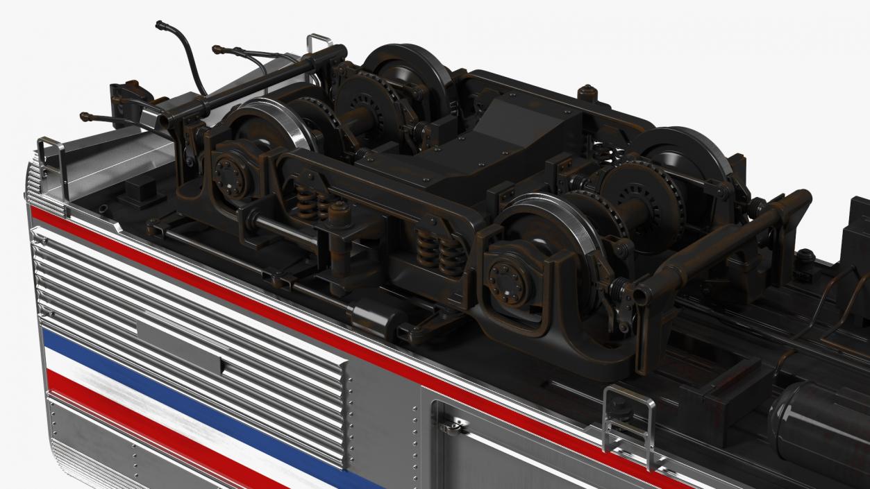 3D Amtrak Baggage Car model