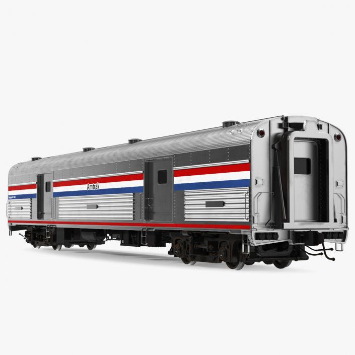 3D Amtrak Baggage Car model