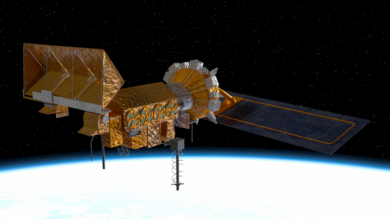 3D Space Weather Satellite model