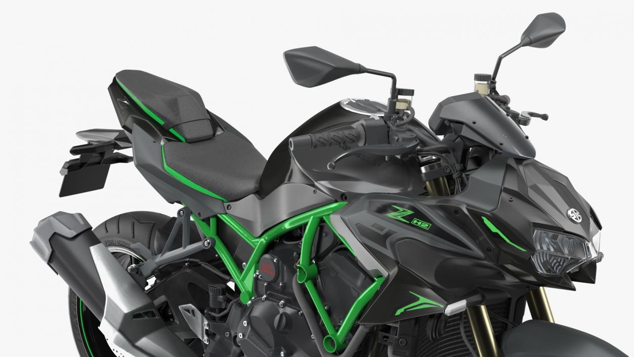 3D model Kawasaki Z H2 2023 Hypersport Motorcycle