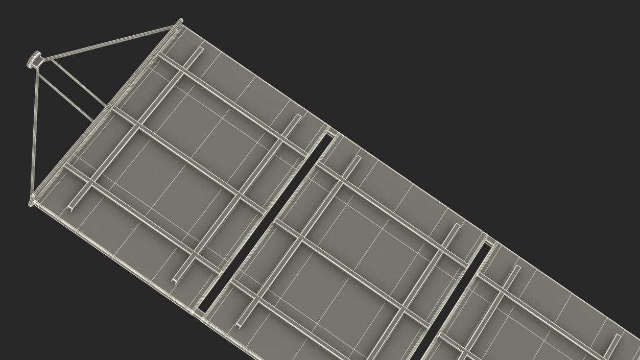 Satellite Solar Panel Array 2 3D model