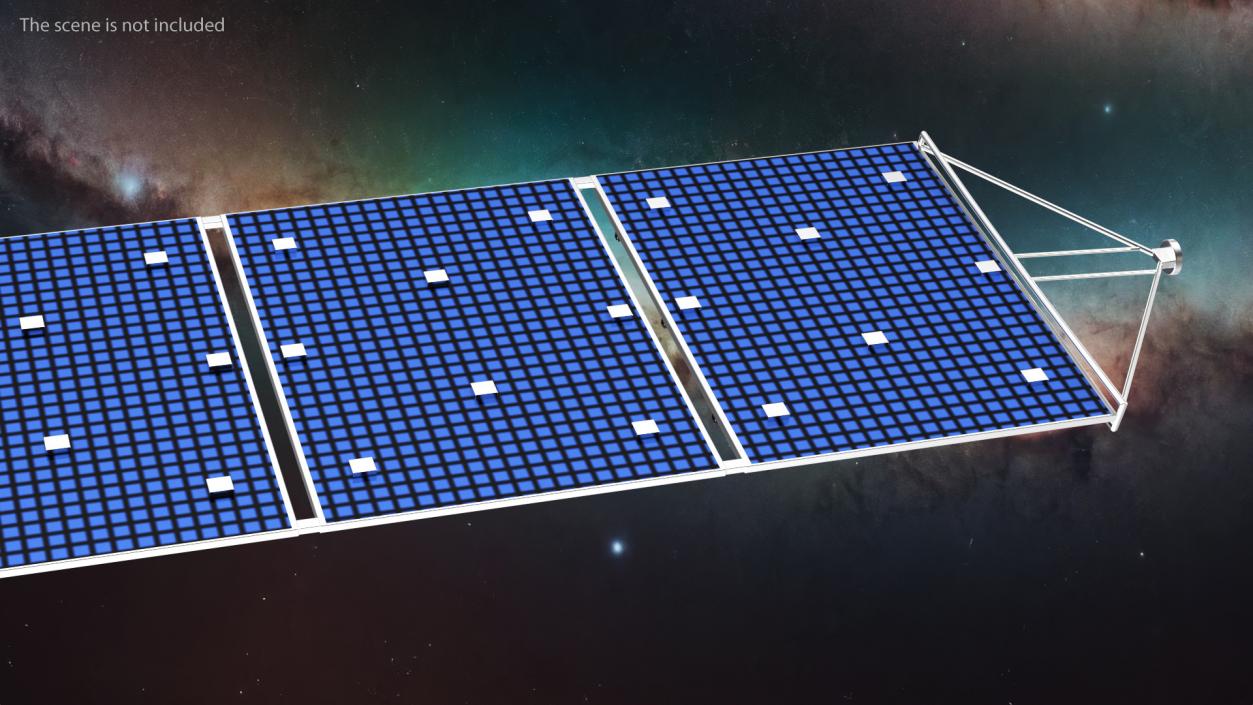 Satellite Solar Panel Array 2 3D model