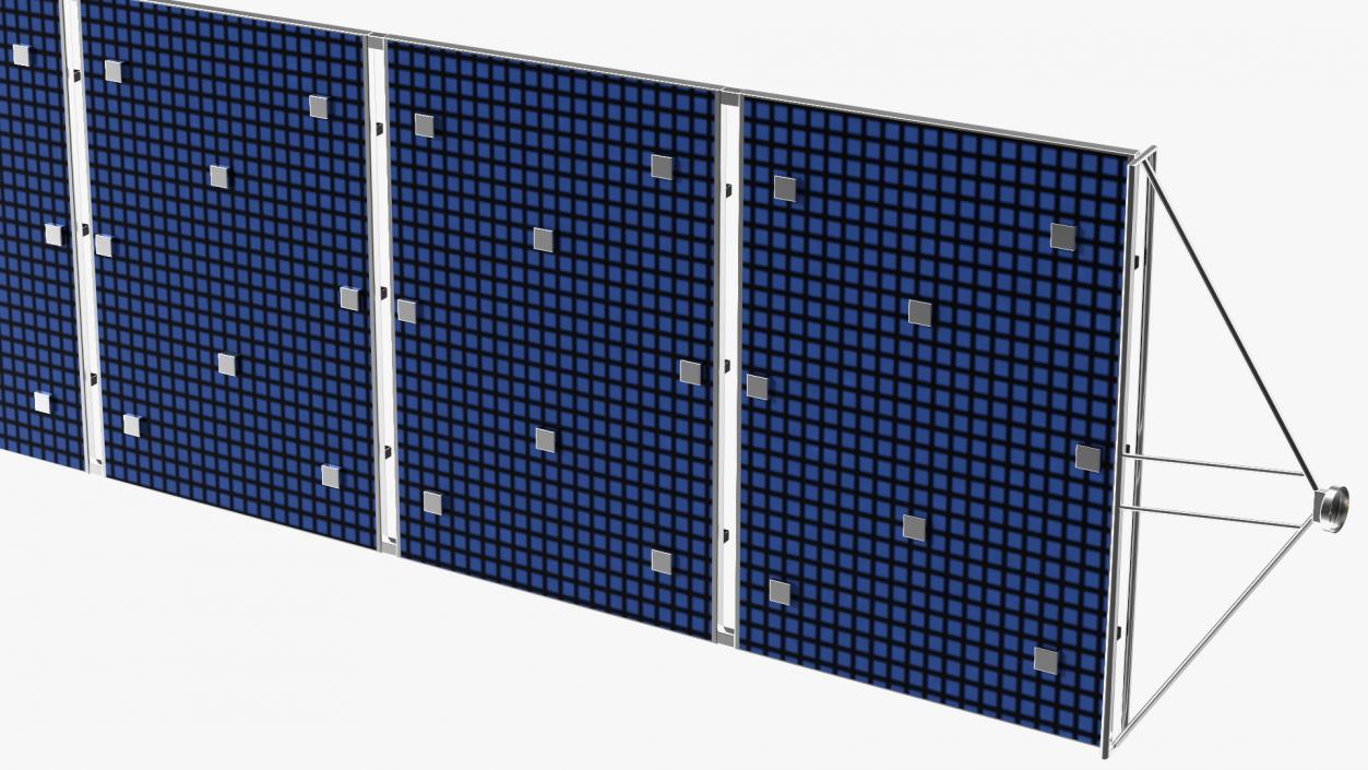 Satellite Solar Panel Array 2 3D model