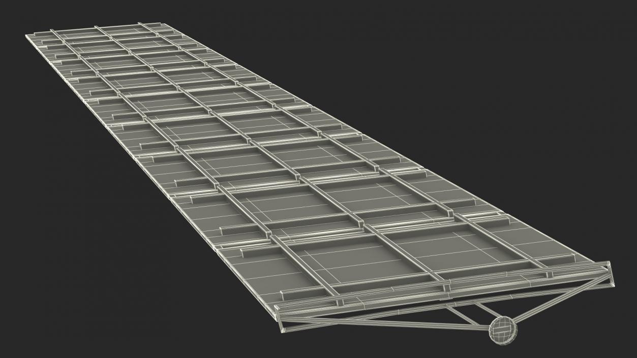 Satellite Solar Panel Array 2 3D model