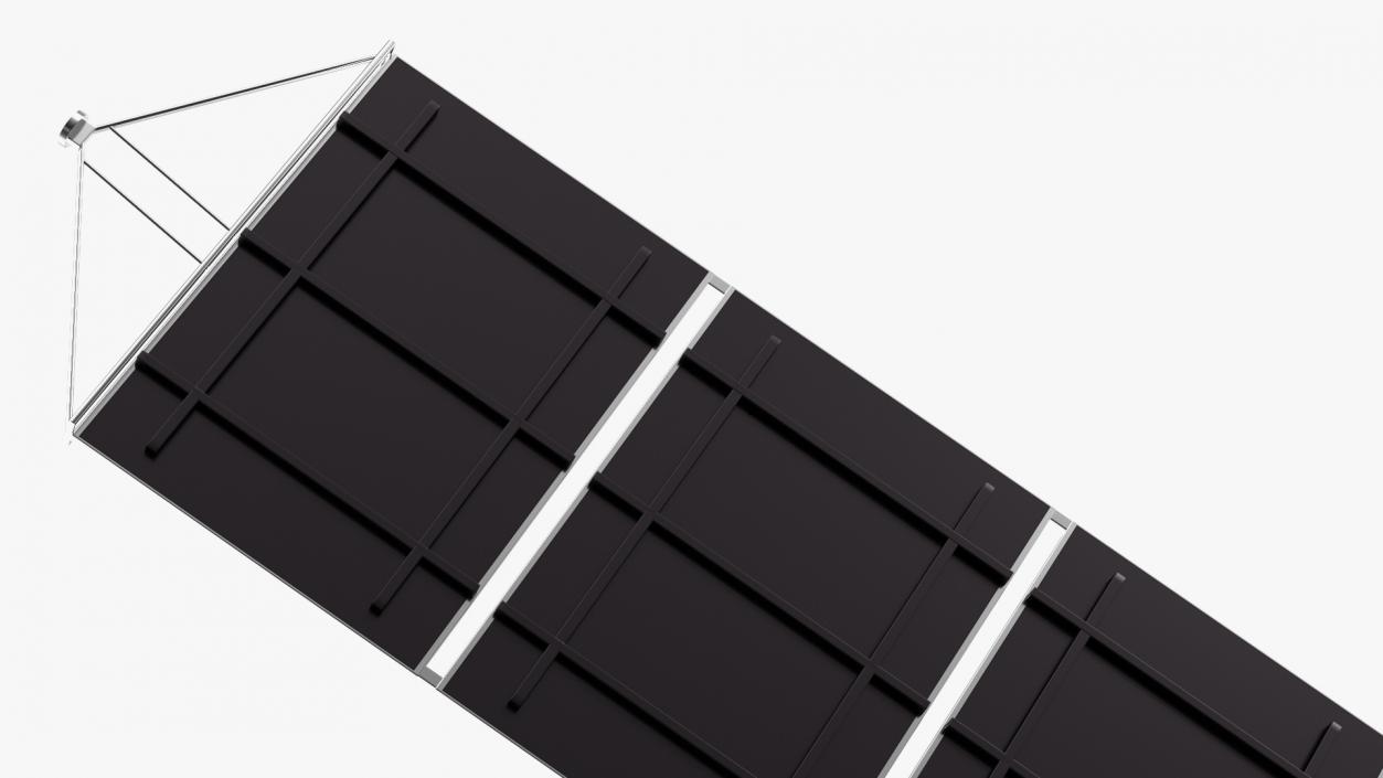 Satellite Solar Panel Array 2 3D model