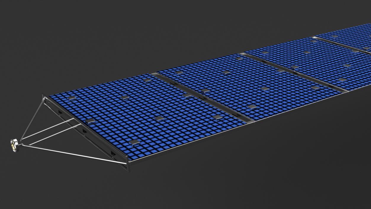 Satellite Solar Panel Array 2 3D model