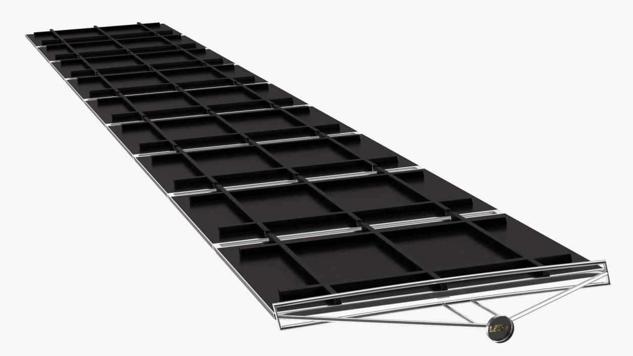 Satellite Solar Panel Array 2 3D model