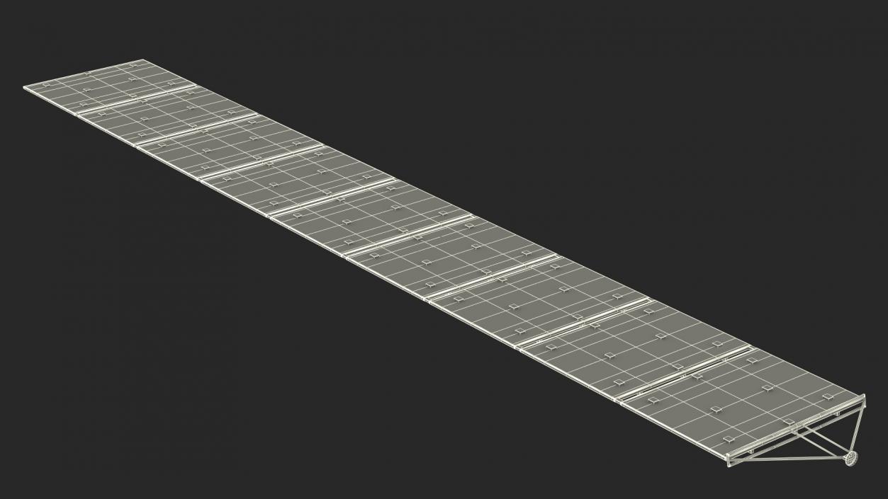 Satellite Solar Panel Array 2 3D model