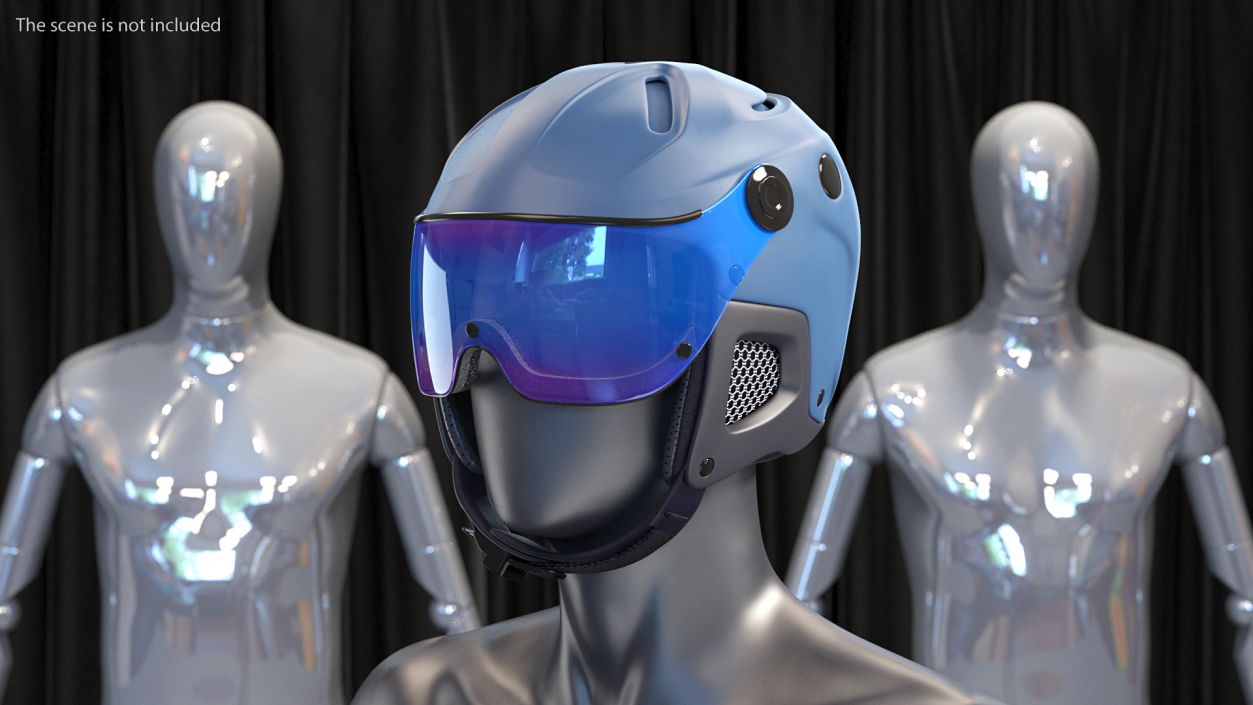 Snowboard and Ski Helmet 3D model