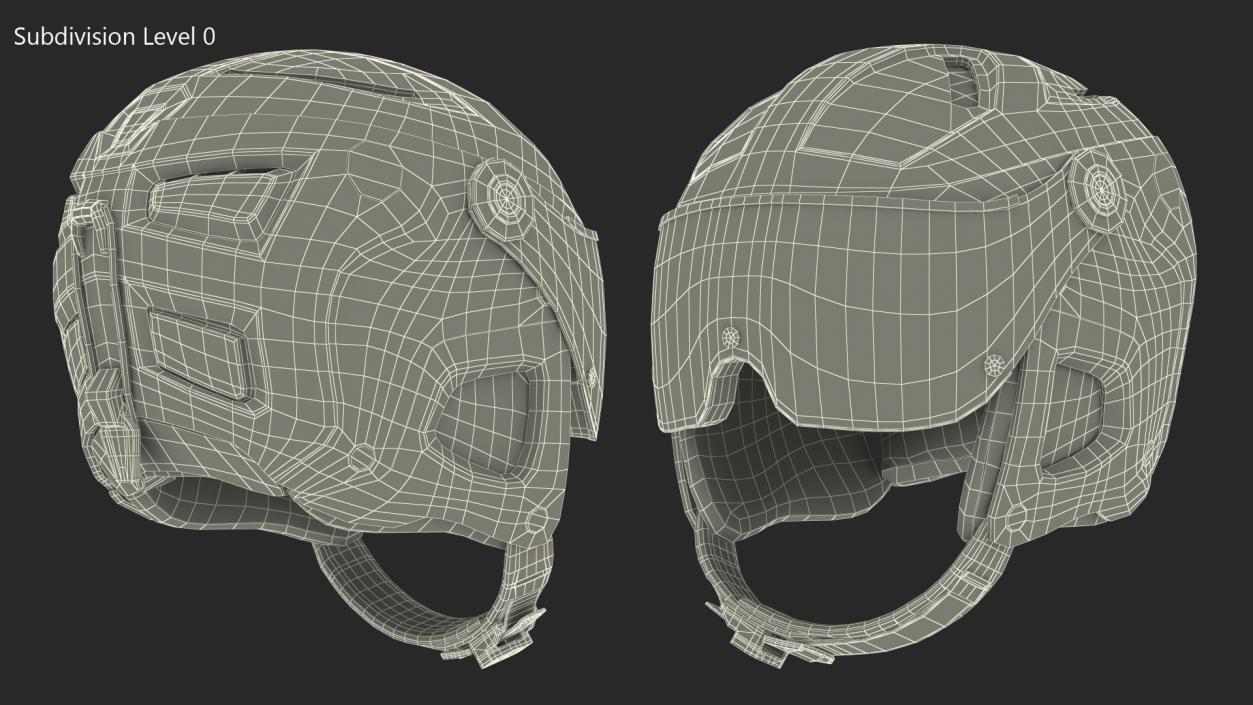 Snowboard and Ski Helmet 3D model