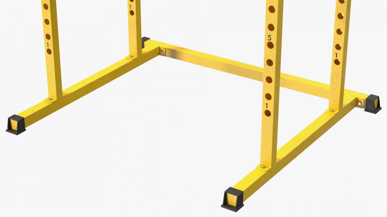 Bodycraft Power Rack Yellow 3D