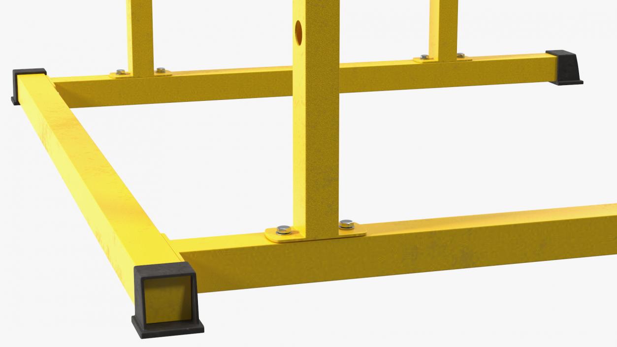 Bodycraft Power Rack Yellow 3D