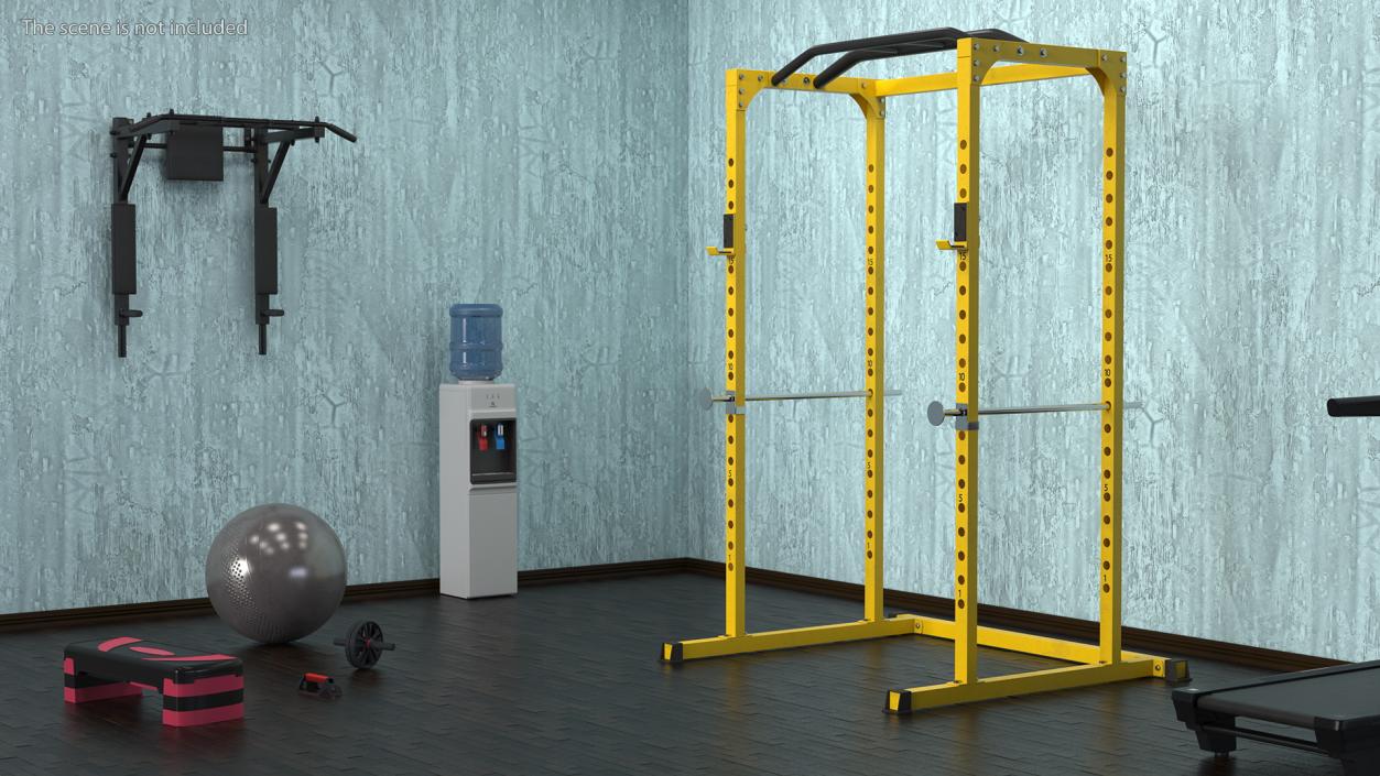 Bodycraft Power Rack Yellow 3D