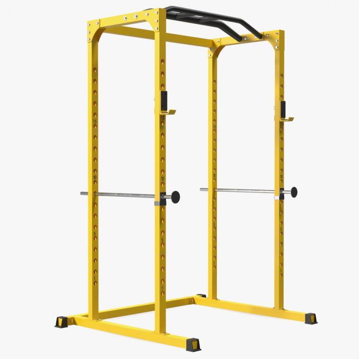 Bodycraft Power Rack Yellow 3D