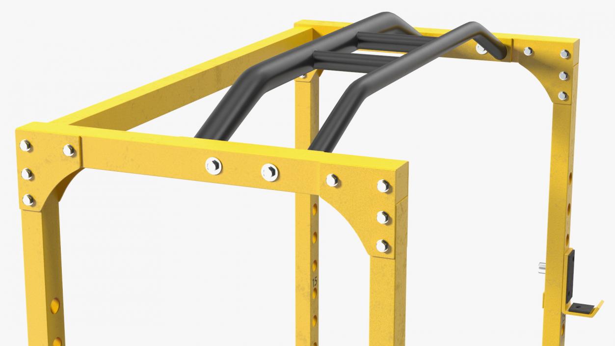 Bodycraft Power Rack Yellow 3D