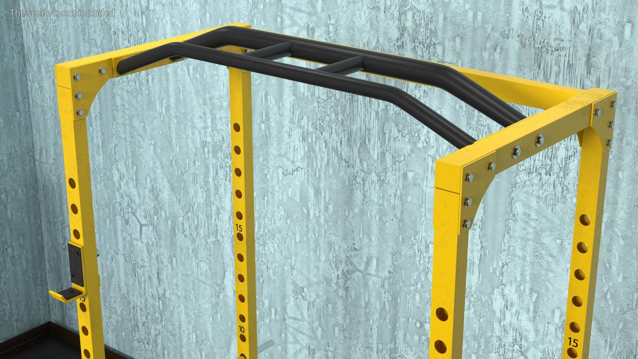 Bodycraft Power Rack Yellow 3D