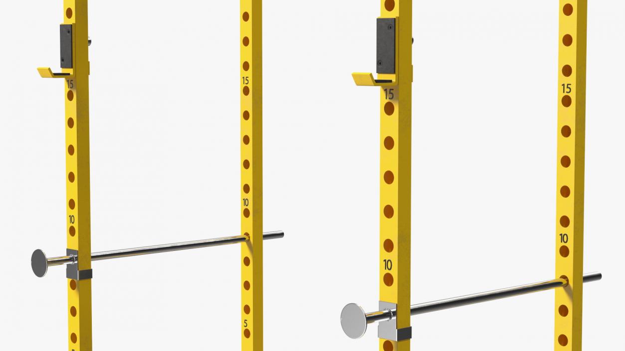 Bodycraft Power Rack Yellow 3D