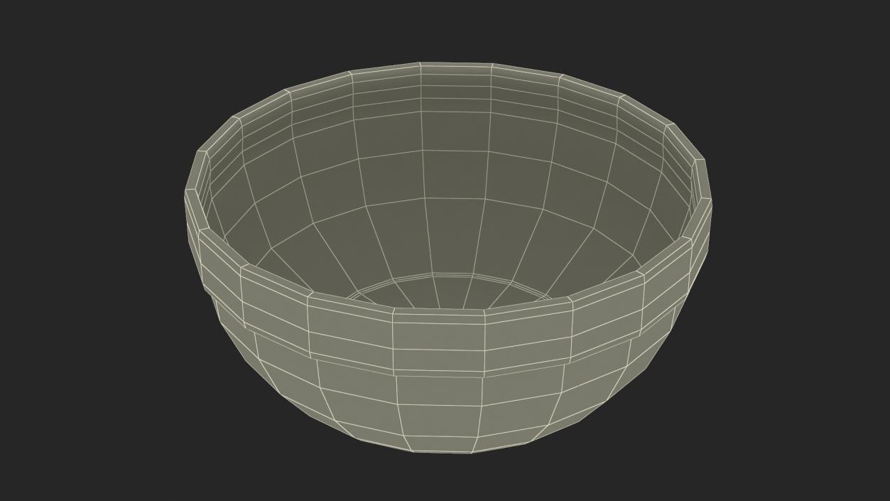 3D model Glass Deep Bowl