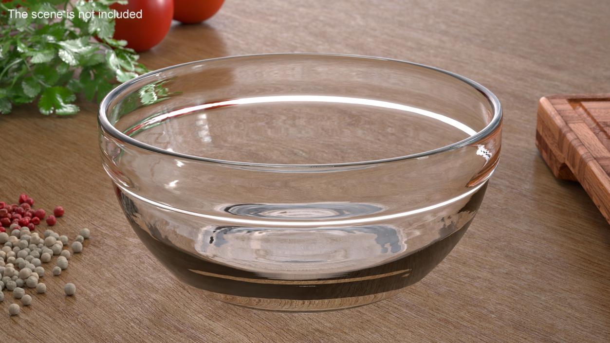 3D model Glass Deep Bowl