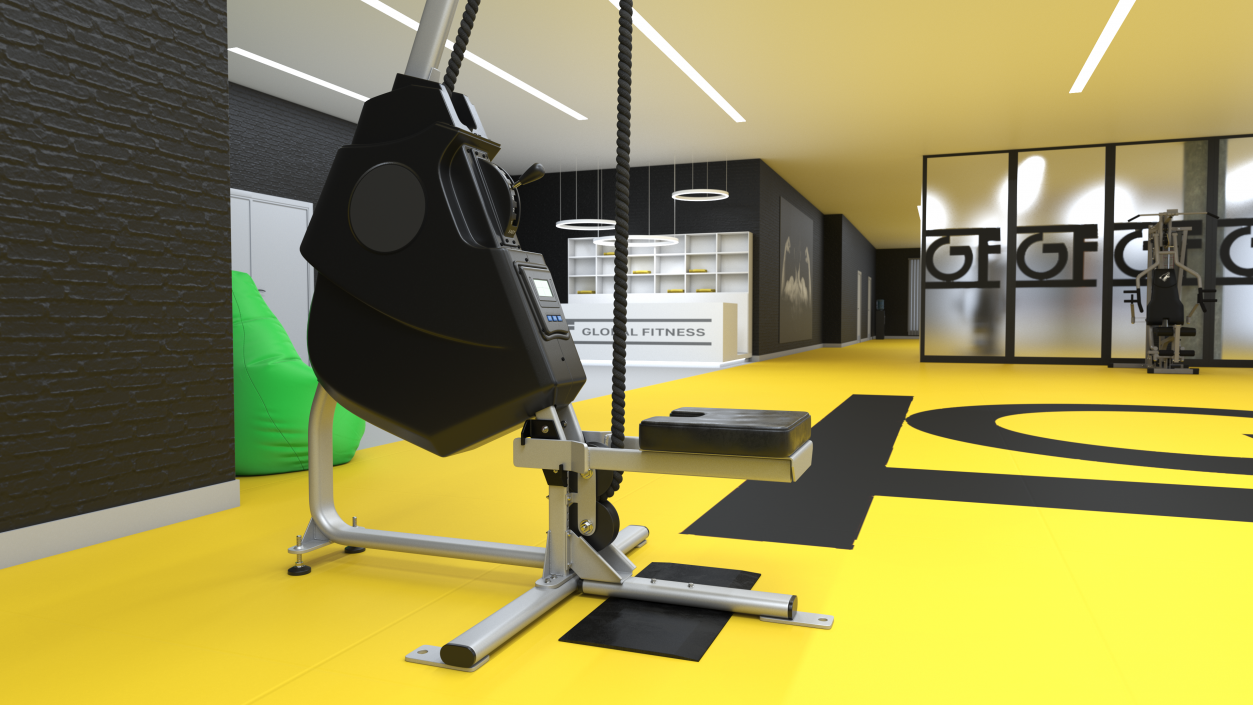 3D model Fitness Rope Trainer