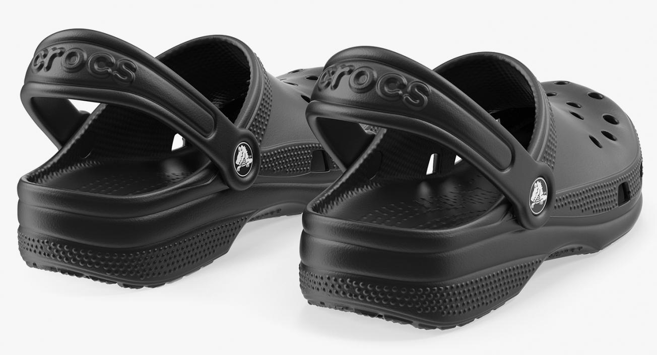 Crocs Coast Clog Black 3D