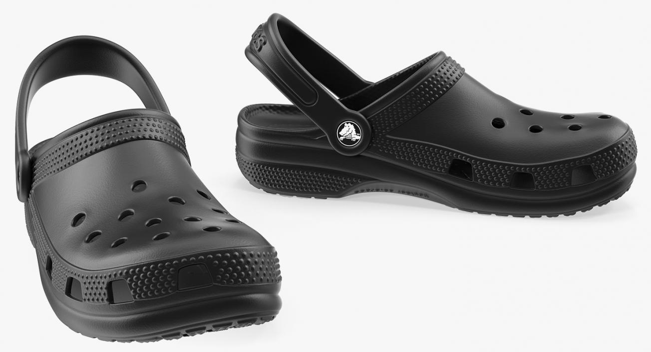 Crocs Coast Clog Black 3D