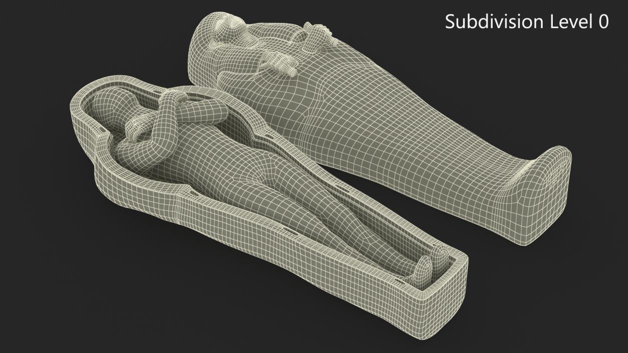 3D Mummy in the Sarcophagus 2