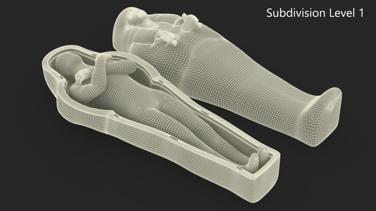 3D Mummy in the Sarcophagus 2