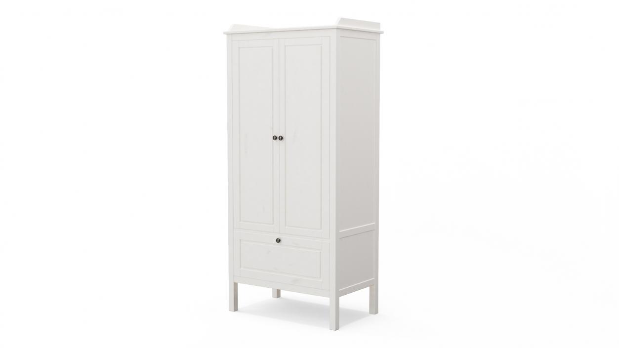 3D model Wardrobe Children for Room IKEA SUNDVIK White