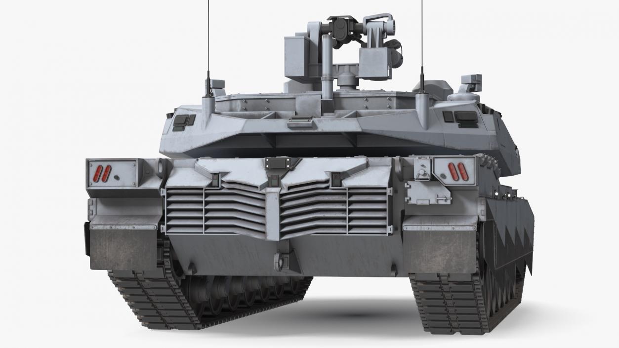 Old Grey Tank Abrams X Rigged 3D model