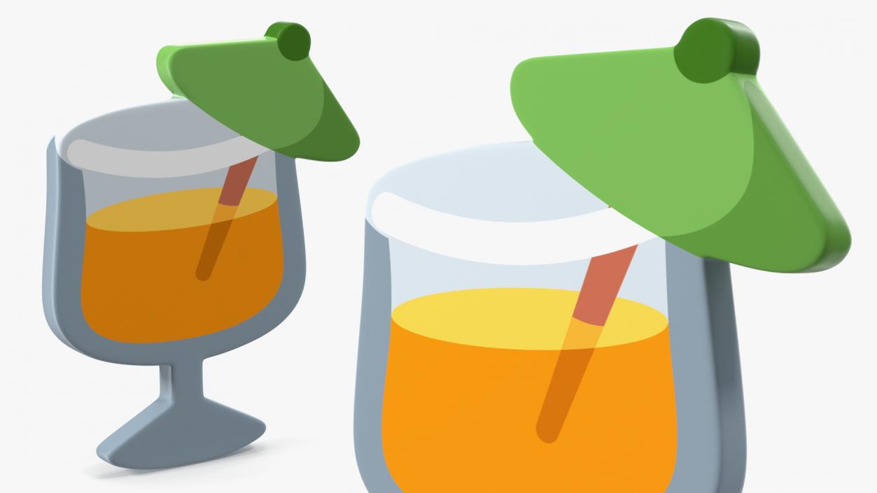 3D model Tropical Drink Emoji