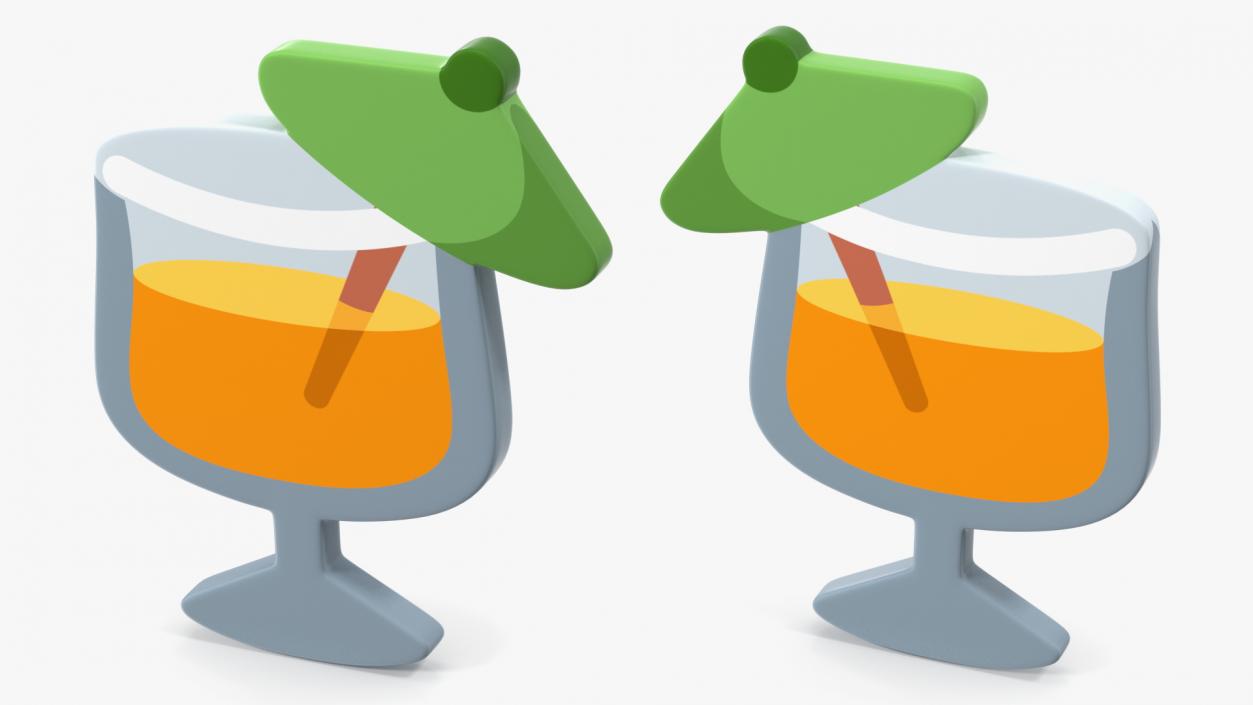 3D model Tropical Drink Emoji