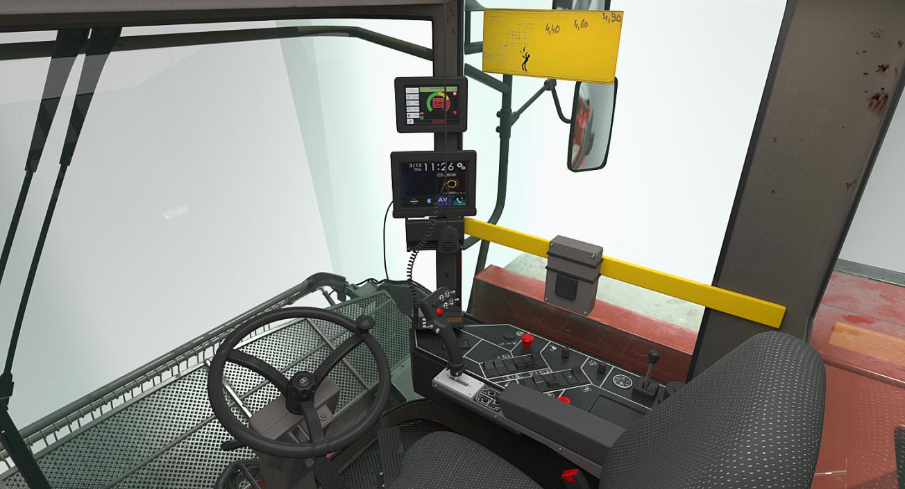 3D Combine Harvester Generic Dirty