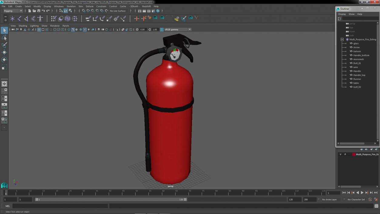 3D Multi Purpose Fire Extinguisher