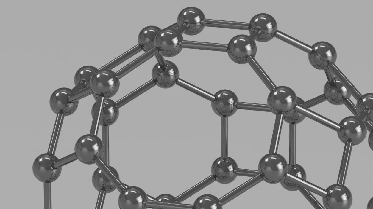 3D model Buckminsterfullerene Structure