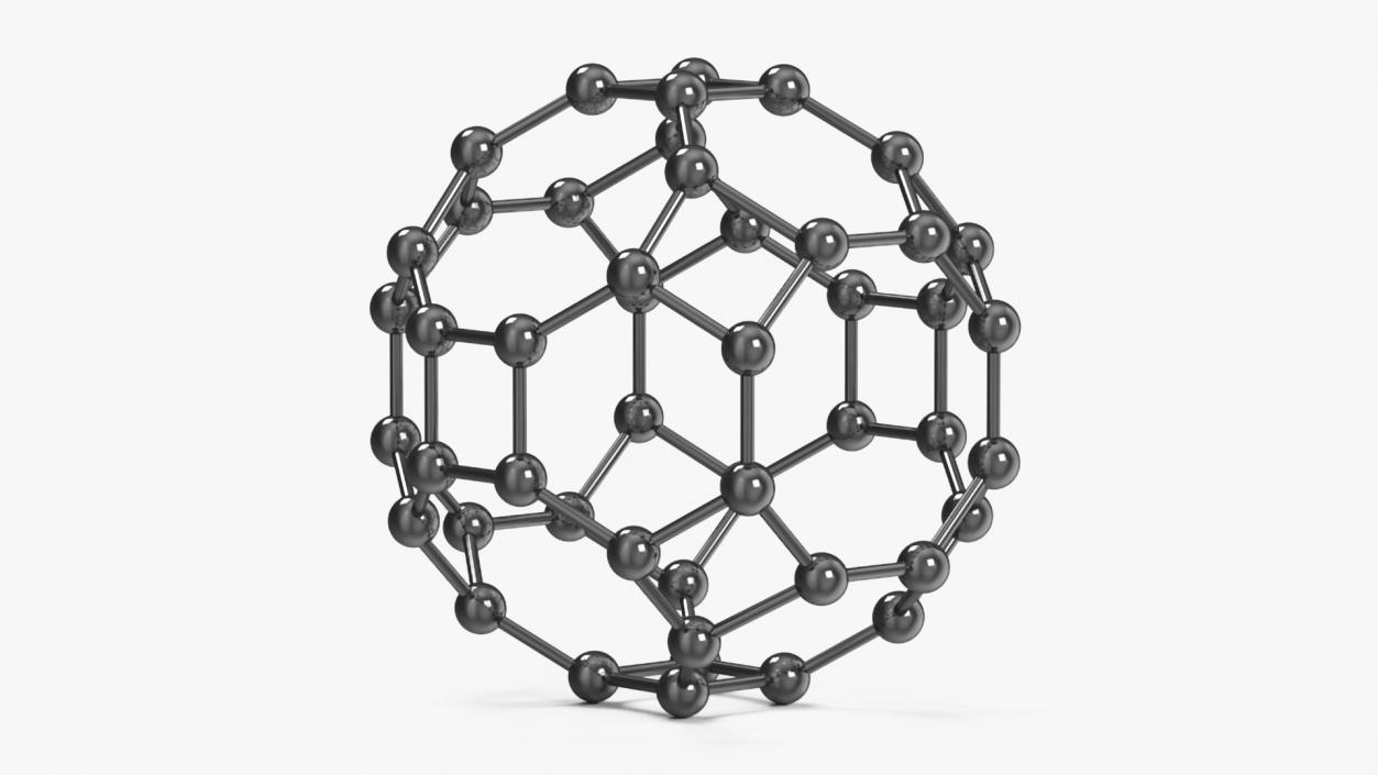 3D model Buckminsterfullerene Structure