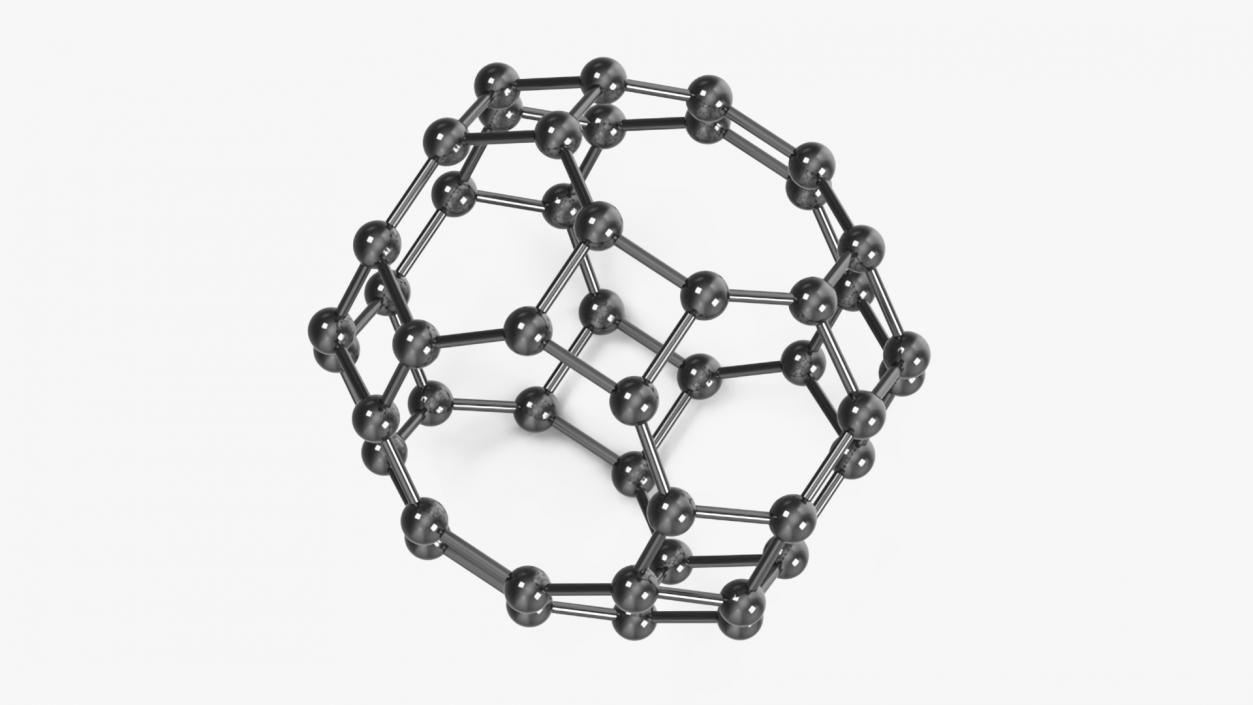 3D model Buckminsterfullerene Structure