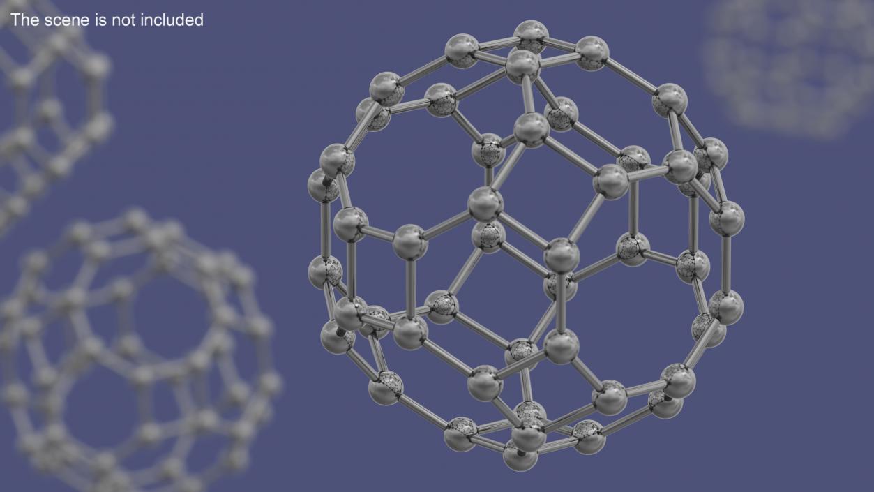 3D model Buckminsterfullerene Structure