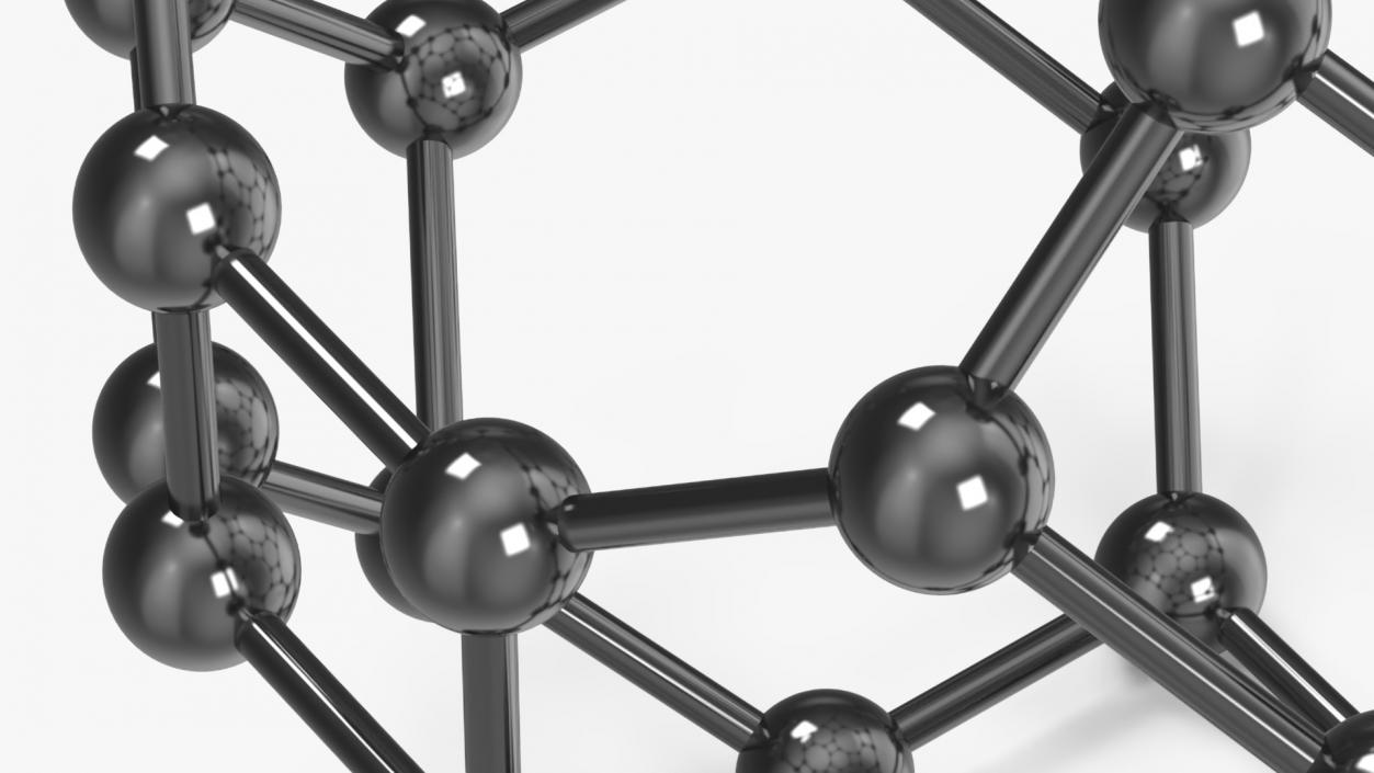 3D model Buckminsterfullerene Structure