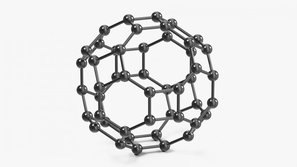 3D model Buckminsterfullerene Structure