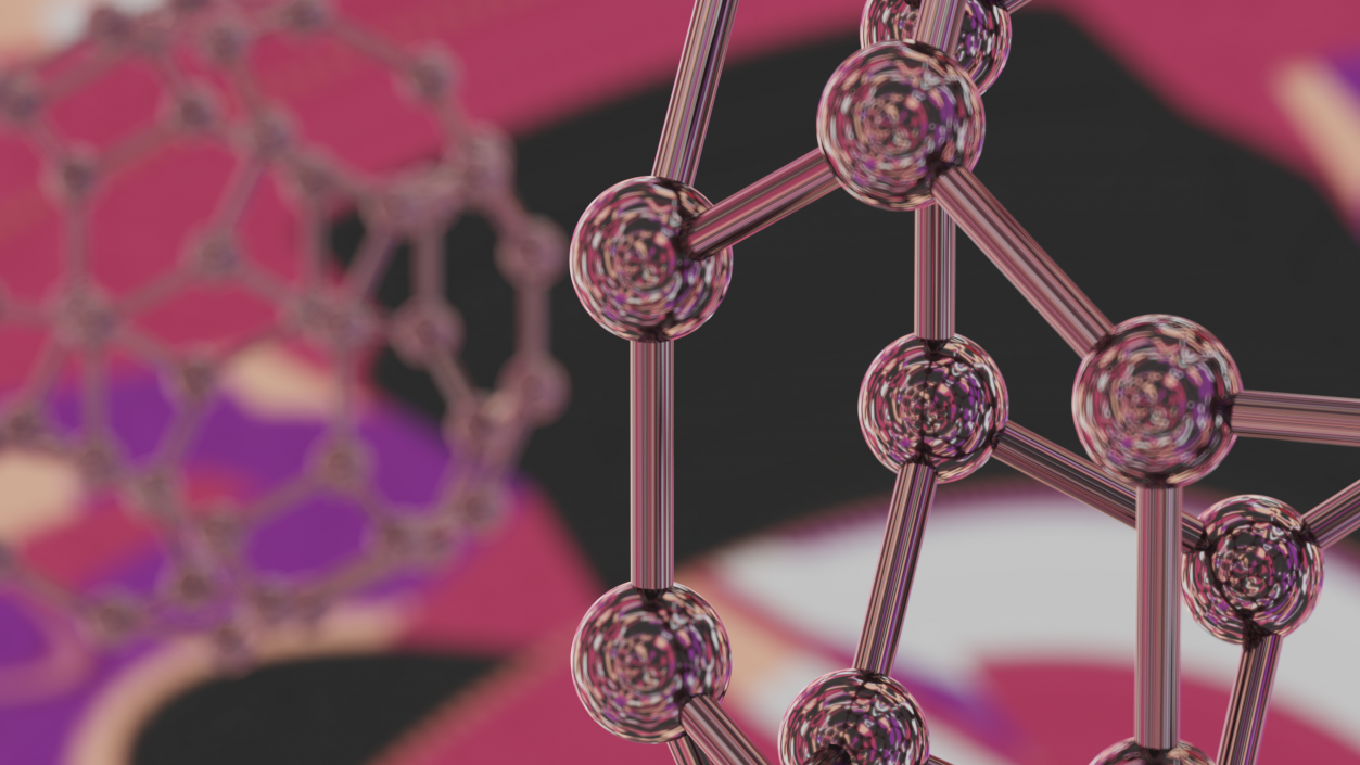 3D model Buckminsterfullerene Structure